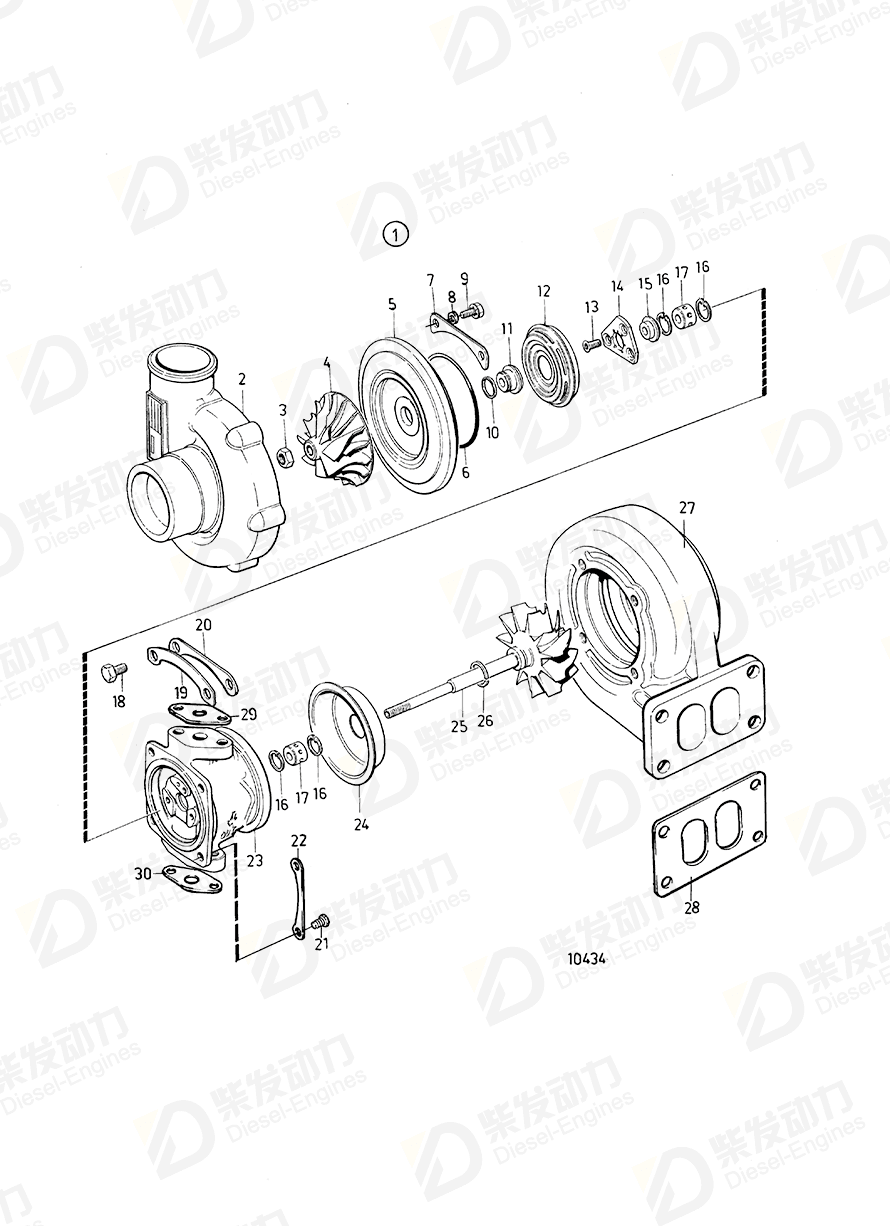 VOLVO Repair kit 275949 Drawing